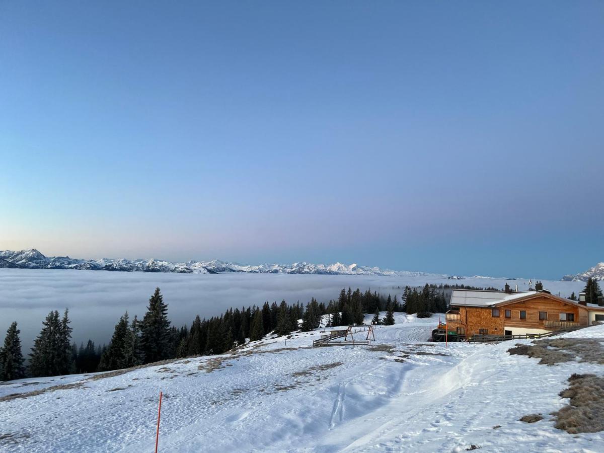 Radstaedter Huette Im Winter Nicht Mit Dem Auto Erreichbar Wunderschoene Alleinlage Schwemmberg Εξωτερικό φωτογραφία